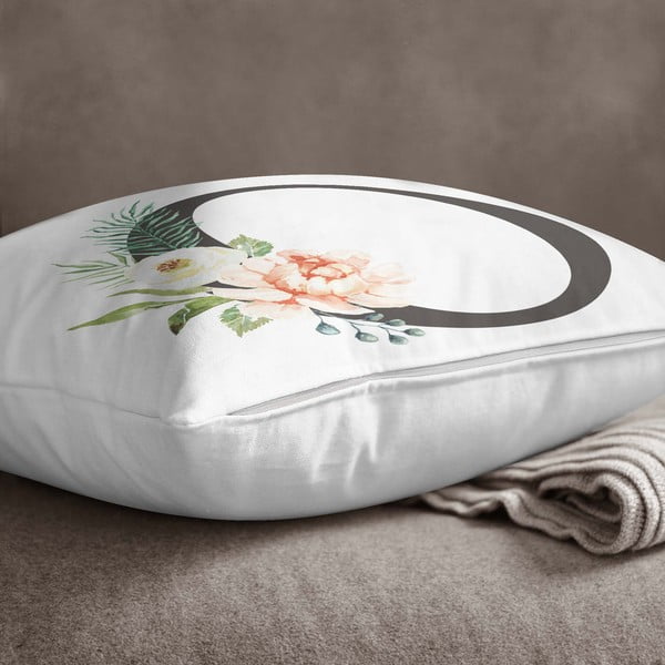 Jastučnica Minimalist Cushion Covers Floral Alphabet O, 45 x 45 cm