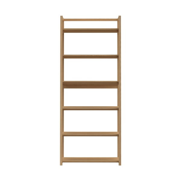 Biblioteka u dekoru hrasta u prirodnoj boji 80x199x40 cm Ludza – Actona