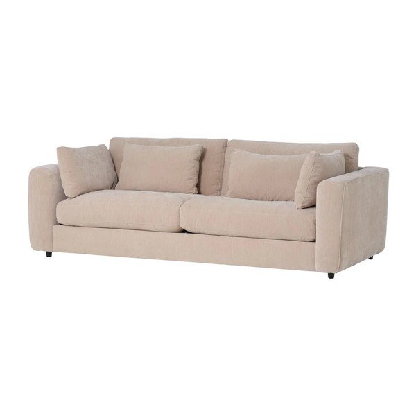Bež sofa od šenila 240 cm Chunky – vtwonen