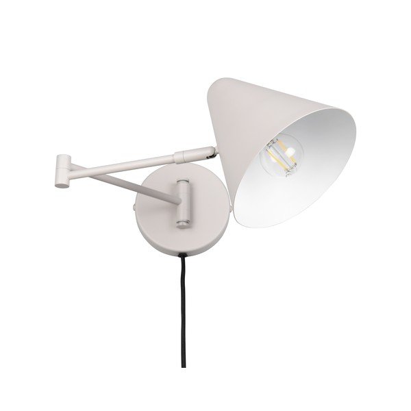 Zidna lampa sa savitljivom konstrukcijom s utikačem boje slonovače ø 15 cm Cosima – Trio-image-4