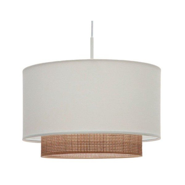 Bijelo/u prirodnoj boji tekstilno sjenilo ø 40 cm Erna – Kave Home