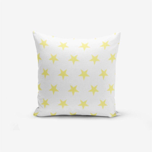 Pamučna navlaka za jastuke Minimalističke navlake za jastuke Yellow Star, 45 x 45 cm