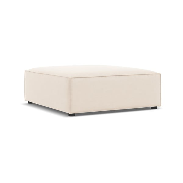 Bež baršunast tabure Jodie – Micadoni Home-image-3