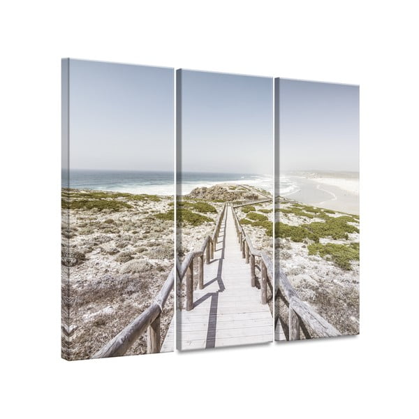 Višedijelna slika Styler Canvas By the Sea, 27 x 75 cm