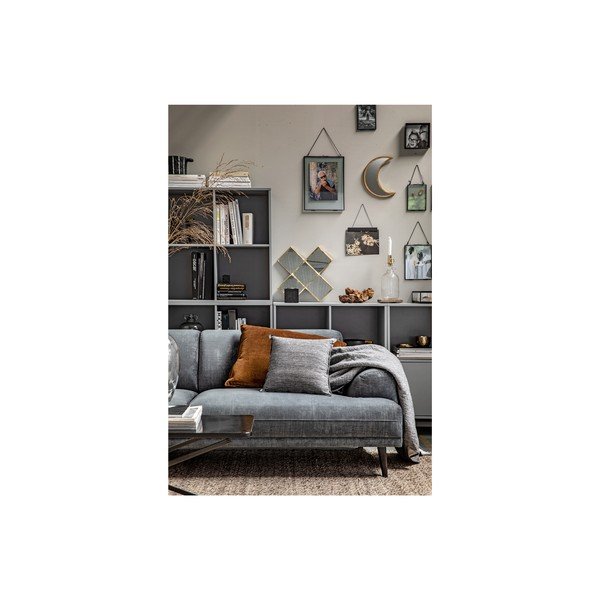 Siva modularna biblioteka od masivnog bora 81x81 cm Vt – vtwonen-image-1