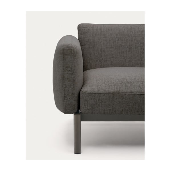 Siva podstavljena vrtna sofa Sorells – Kave Home-image-1