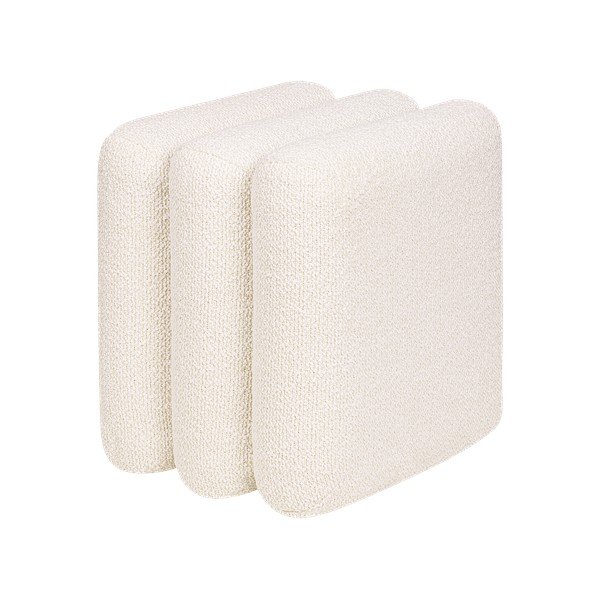 Bež tabure od bouclé tkanine Radd – noo.ma