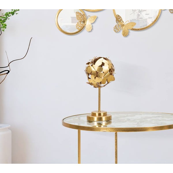 Metalni kipić u zlatnom dekoru Mauro Ferretti Butterfly-image-1