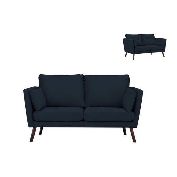 Tamnoplava garnitura za 2 sjedala Mazzini Sofas Elena-image-2