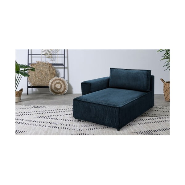 Tamno plava modularna sjedeća garnitura od samta (s lijevim kutom) Nihad modular – Bobochic Paris-image-1
