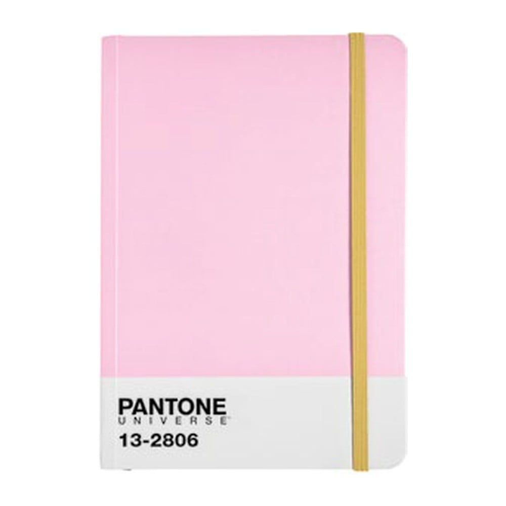 Bilježnica s gumicom u boji Pink Lady / Aspen Gold 13-2806