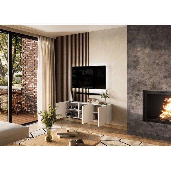 Bijela TV komoda 138x45 cm Piana – Germania-image-4