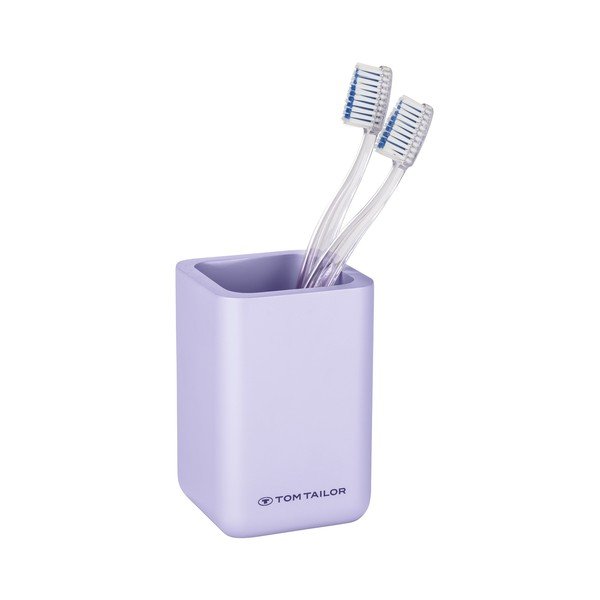 Ljubičasta čaša za četkice za zube od polyresina Tom Tailor T-Rounded – Wenko-image-4