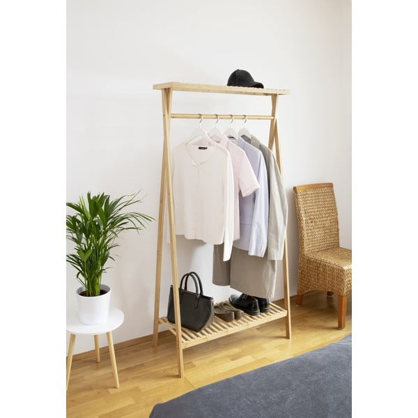 Stalak za odjeću od bambusa u prirodnoj boji Lanai - Wenko-image-1