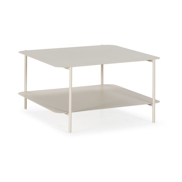 Krem metalni stolić za kavu 70x73 cm Beatrix – MOME