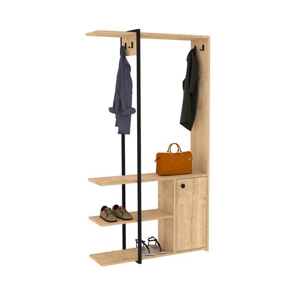 Crna/natur garnitura za predsoblje Kumsal - Kalune Design-image-2