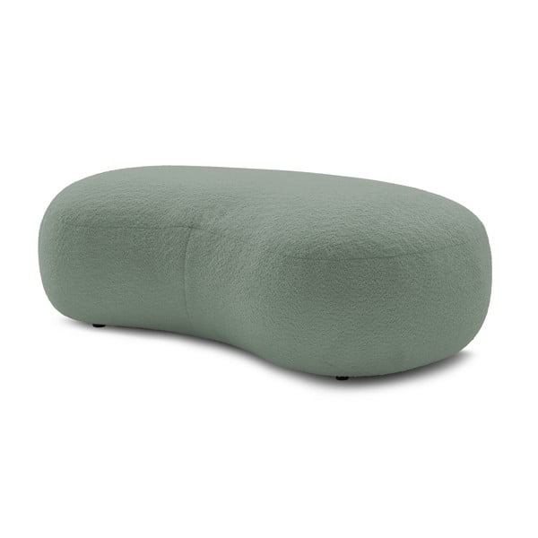 Svijetlozeleni tabure izrađen od bouclé tkanine Saint-Germain – Bobochic Paris-image-3