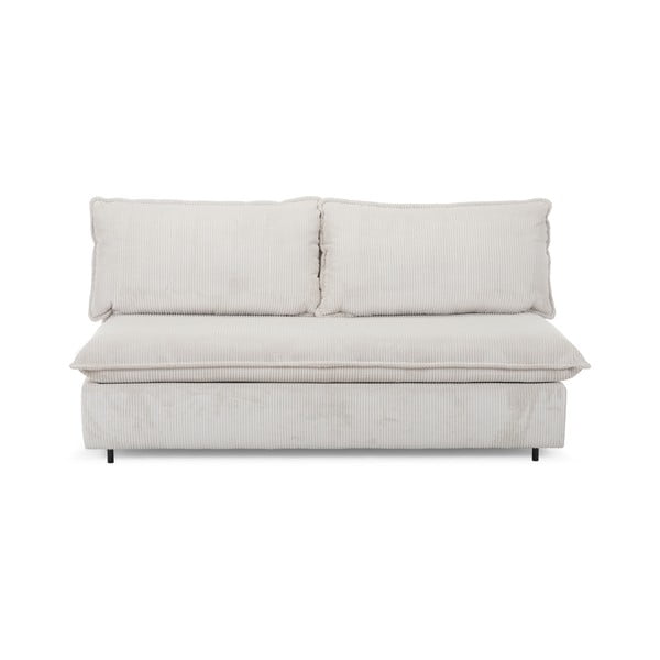 Bež sklopiva sofa od samta 184 cm Isadora – Bobochic Paris