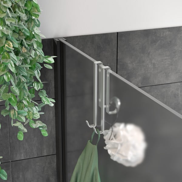 Željezna viseća kuka u srebrnoj boji Luxy – Metaltex-image-1