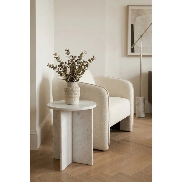 Mramorni okrugao pomoćni stol ø 40 cm Savio – Premier Housewares-image-4