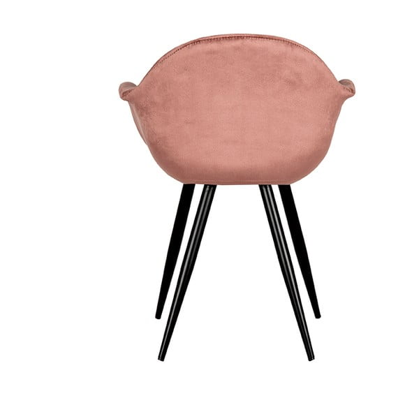 Svijetlo ružičaste baršunaste blagovaonske stolice u setu 2 kom Forli – LABEL51-image-3