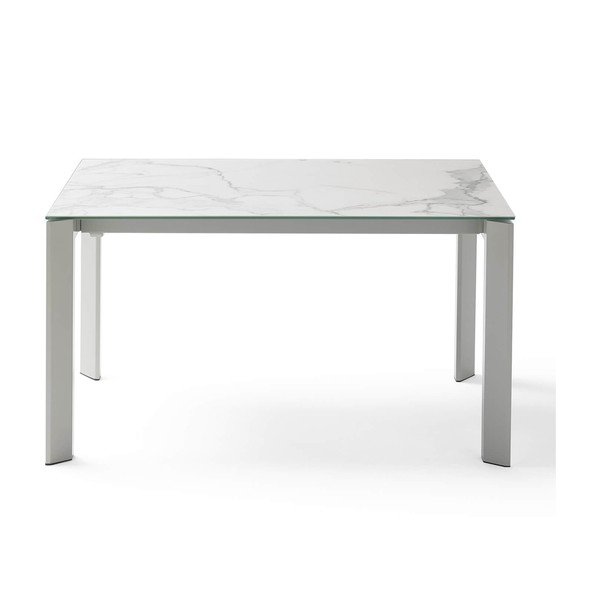 Sivi sklopivi blagovaonski stol sømcasa Lisa Blanco, dužina 140/200 cm-image-1
