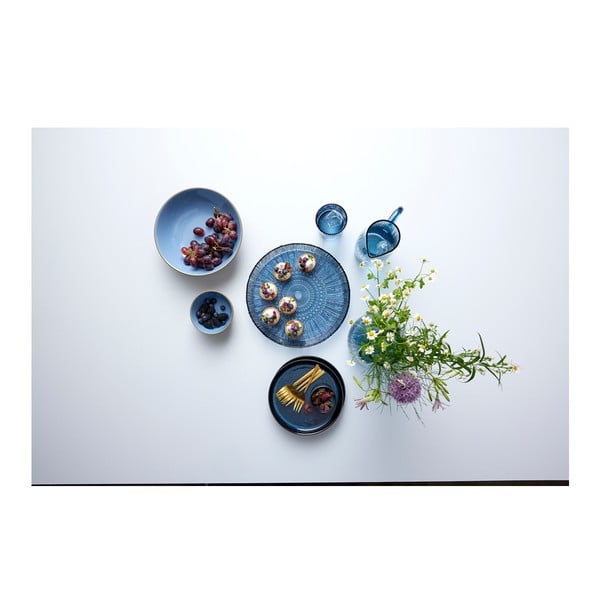 Plavi stakleni tanjur za posluživanje ø 30 cm Kusintha – Bitz-image-3