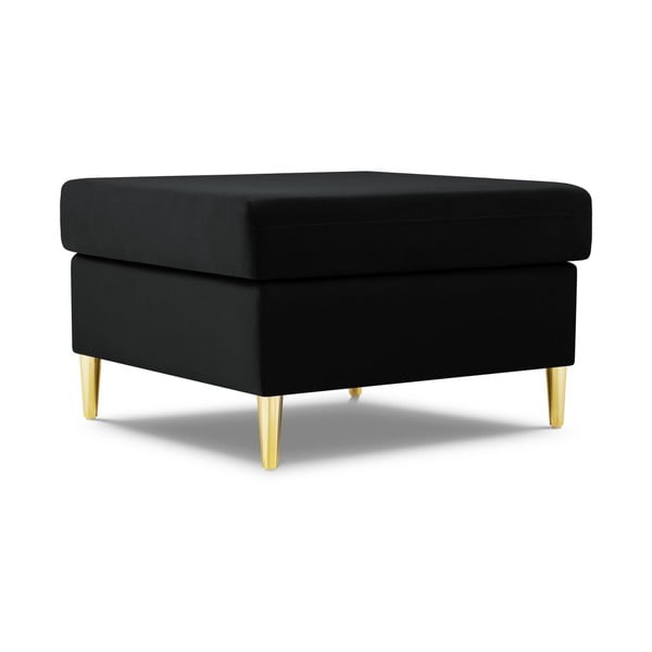 Crni baršunast tabure Kyoto – Cosmopolitan Design