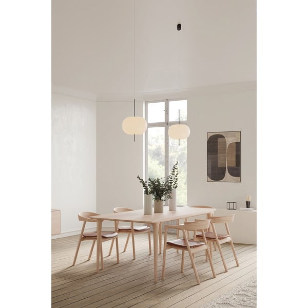 Smeđa blagovaonska stolica od punog hrasta Muna – Gazzda-image-3