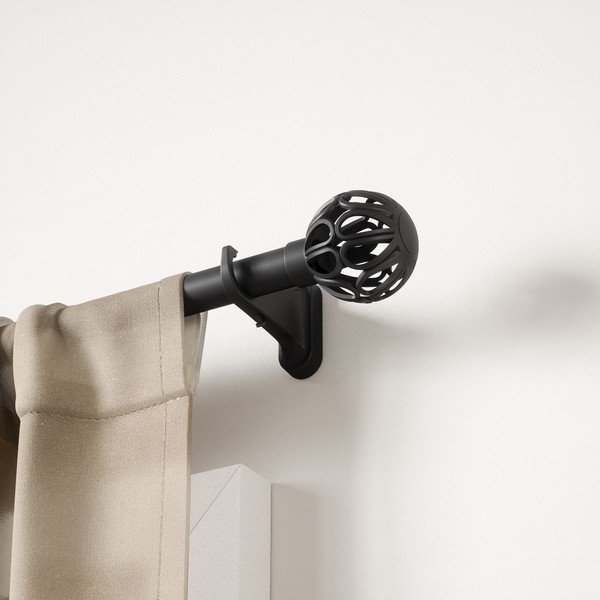 Mat crna željezna proširiva karniša 107 - 305 cm Aria – Umbra-image-1