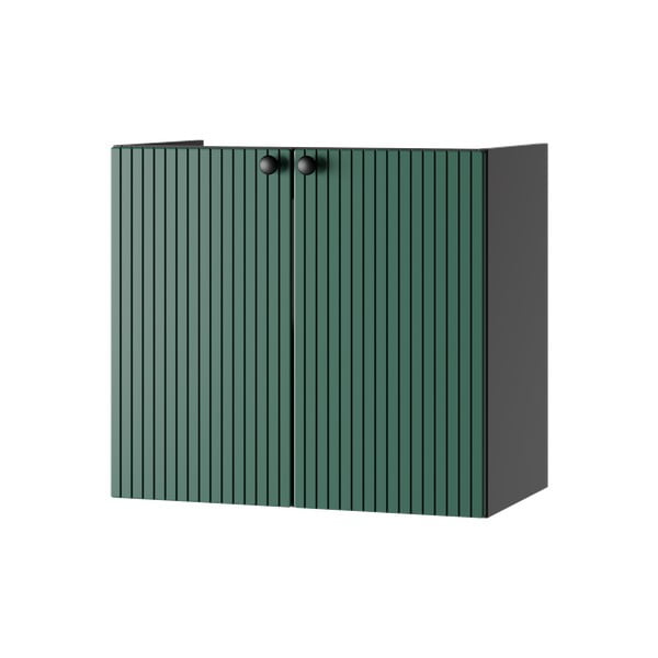 Zeleni/antracitno sivi niski/zidni ormarić za ispod umivaonika 61,5x55,5 cm Asti – STOLKAR