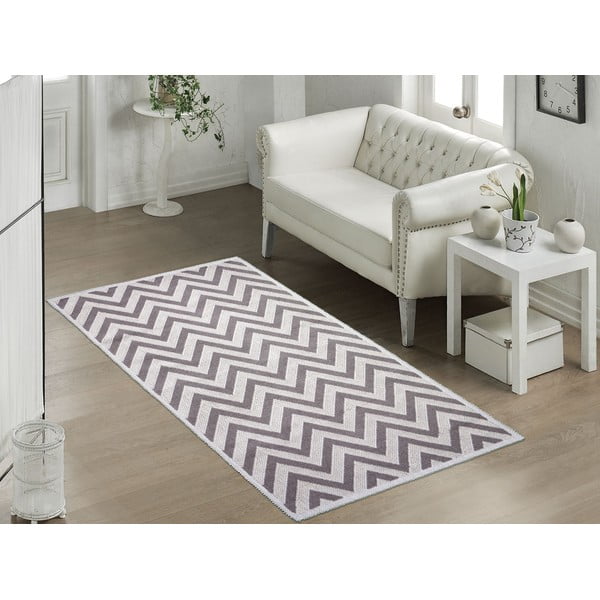 Bež pamučni tepih Vitaus Zikzak, 60 x 90 cm-image-1