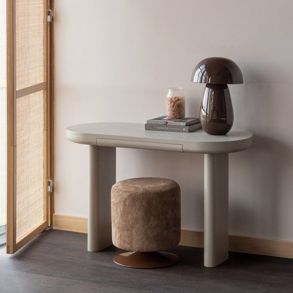 Svjetlo smeđi tabure od bouclé tkanine Islen – WOOOD-image-1