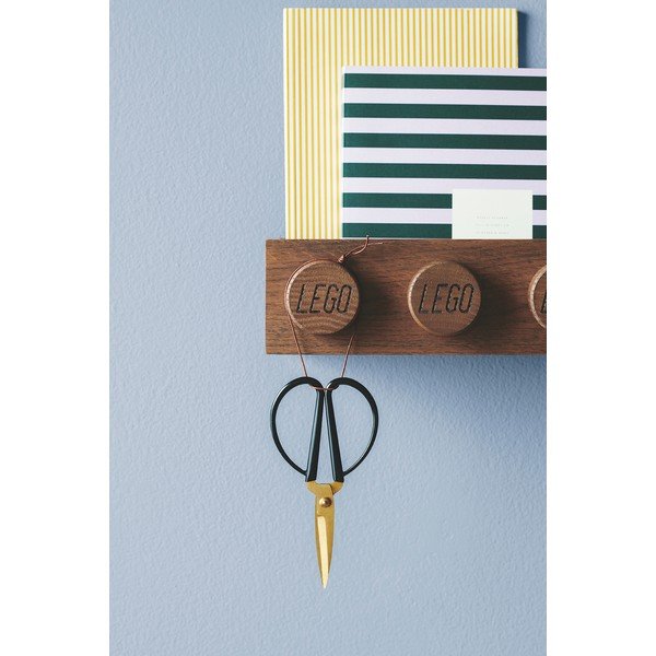 Dječja zidna polica od tamnog hrasta LEGO® Wood-image-3