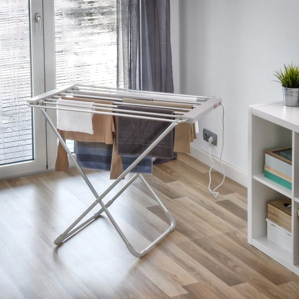Bijela sklopiva električna sušilica rublja InnovaGoods Clotheshorse-image-3