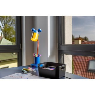 Plava stolna lampa s metalnim sjenilom (visina 50 cm) Mouse – GTV