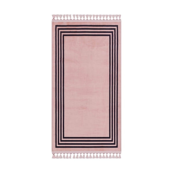 Ružičasti perivi tepih 160x100 cm - Vitaus