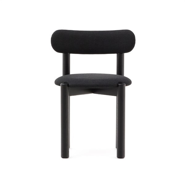 Crne blagovaonske stolice u setu 2 kom od punog hrasta Nebai – Kave Home-image-3