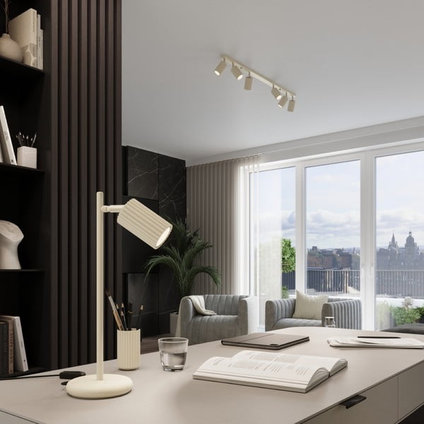 Krem stolna lampa (visina 43 cm) Gleam – Sollux-image-1