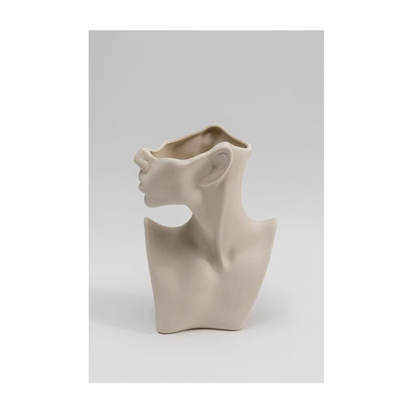 Bež keramička ručno oslikana vaza Body Art – Kare Design