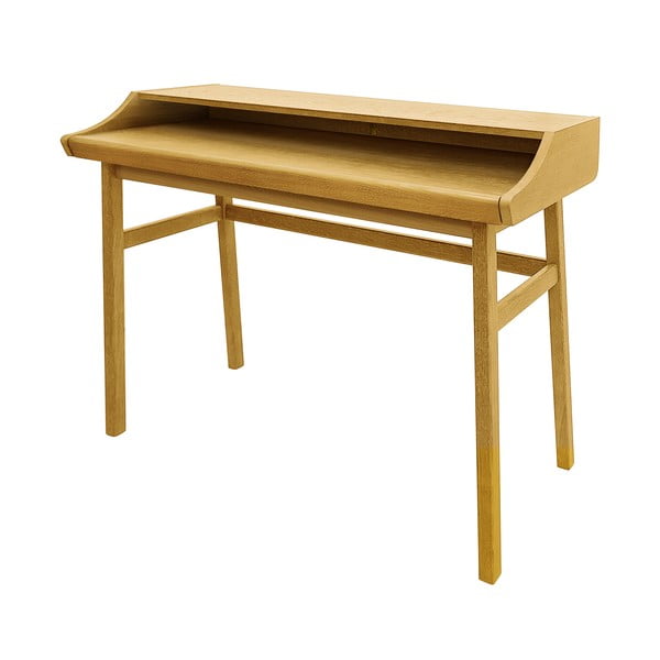 Uredski radni stol u dekoru hrasta 44x115 cm Carteret – Woodman-image-2