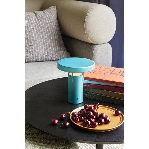 Plava LED stolna lampa s mogućnosti zatamnjivanja (visina 20 cm) BringMe – Hübsch-image-1