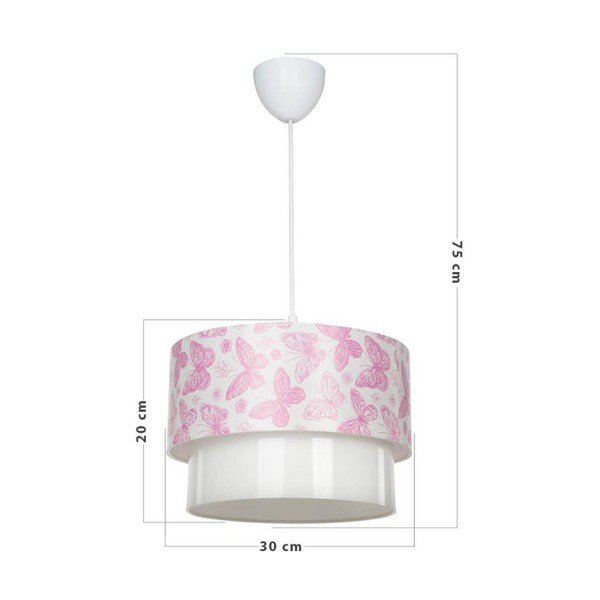 Bijelo-ružičasta dječja lampa - Squid Lighting-image-3