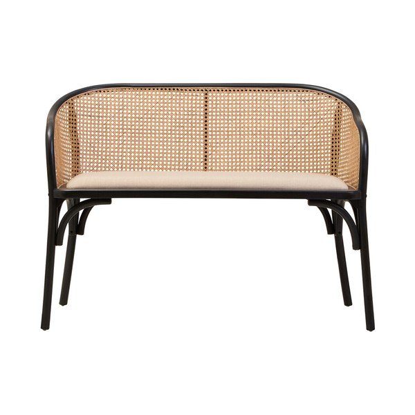 Crna/u prirodnoj boji podstavljena klupa Cebu – Premier Housewares-image-2