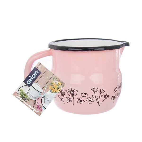 Ružičasti emajlirani lončić Orion Meadow, 800 ml-image-2
