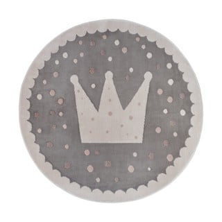 Sivi dječji tepih ø 100 cm Crown – Hanse Home