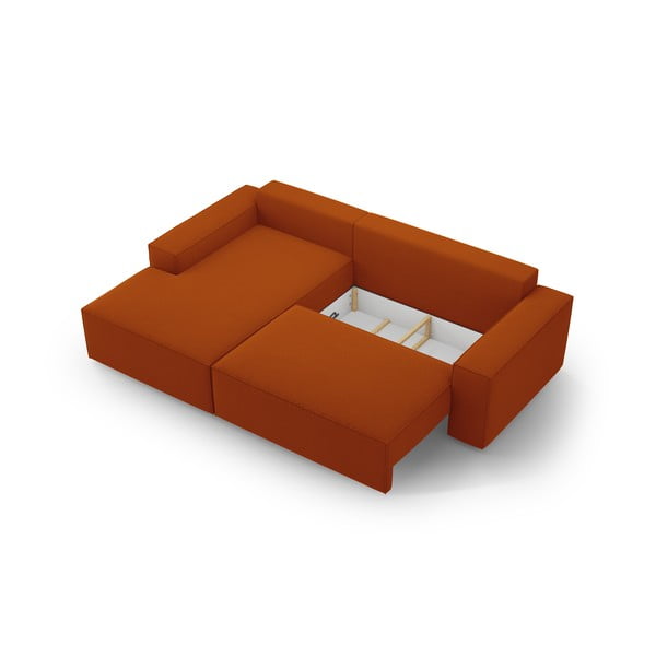 Ciglasta sklopiva kutna garnitura (s lijevim kutom) Jodie – Micadoni Home-image-4