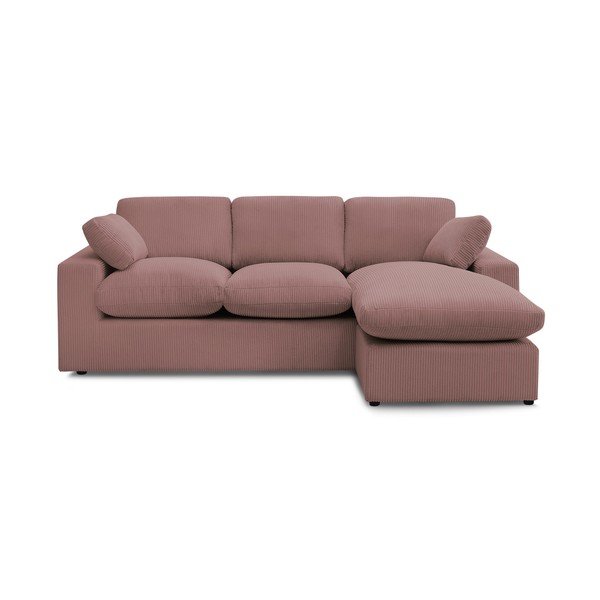 Ružičasta kutna garnitura od samta Belair – Bobochic Paris