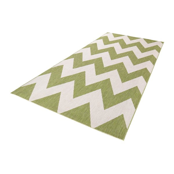 Zeleno bijeli vanjski tepih NORTHRUGS Unique, 200 x 290 cm-image-1