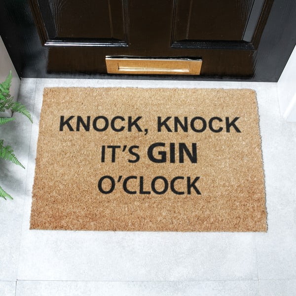 Otirač od kokosovih vlakana 40x60 cm Gin O'Clock – Artsy Doormats-image-2